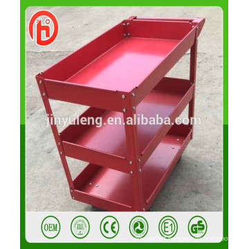 three layers metal platform service cart for fast food restaurant, hotel, restaurant, repair, 4s,train